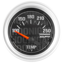Vattentempmätare 52mm 100-250 °F (Elektrisk) Autometer / Hoonigan